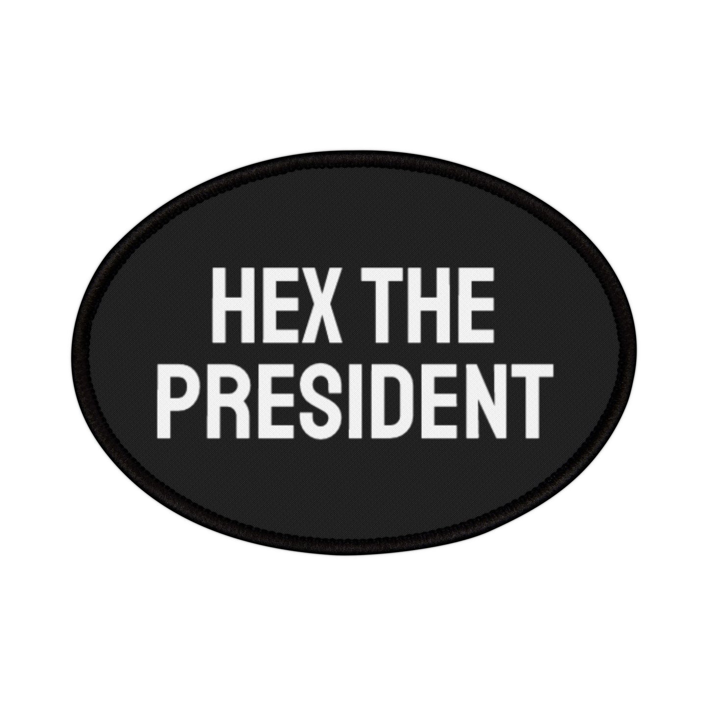 Hex The President - Iron-On Patch Template