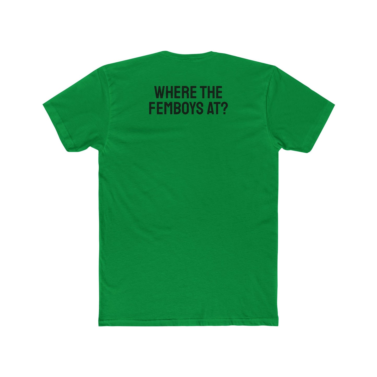 Where The Femboys At? - Unisex Cotton Crew Tee