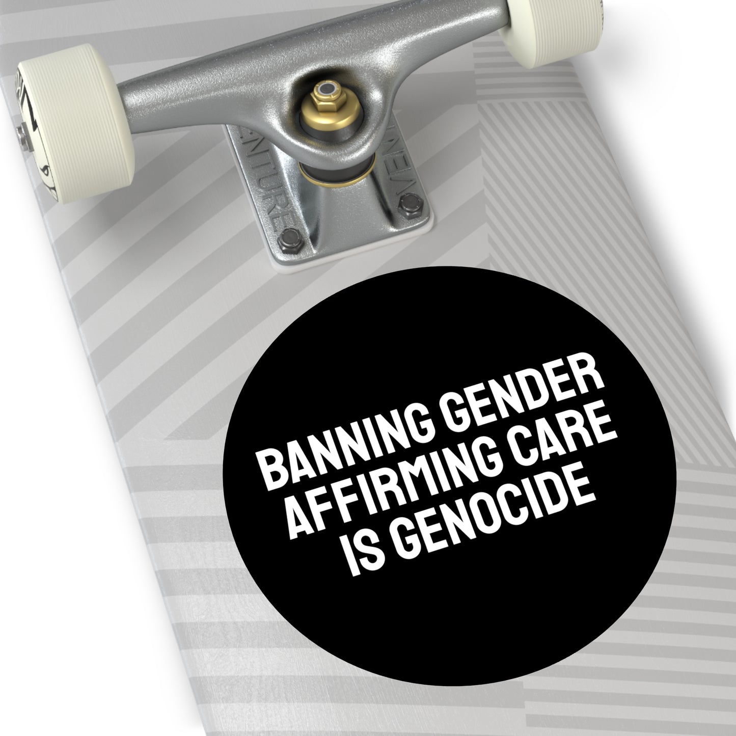 Banning Gender Affirming Care Is Genocide - Round Vinyl Stickers