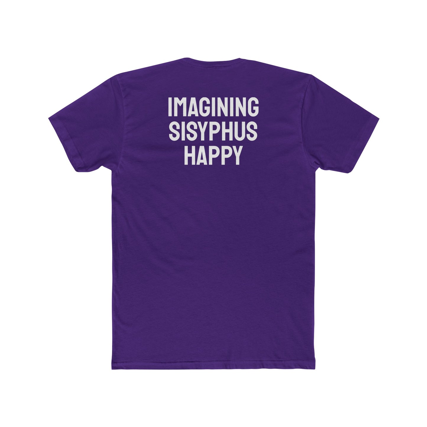 Imagining Sisyphus Happy - Unisex Cotton Crew Tee