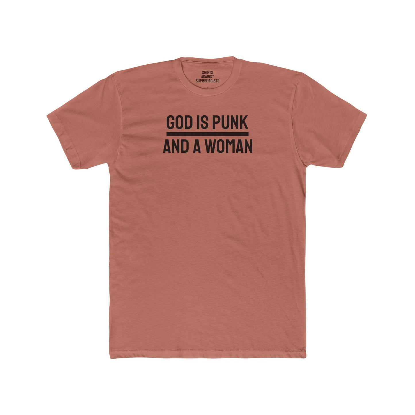 God Is Punk And A Woman - Unisex Cotton Crew Tee