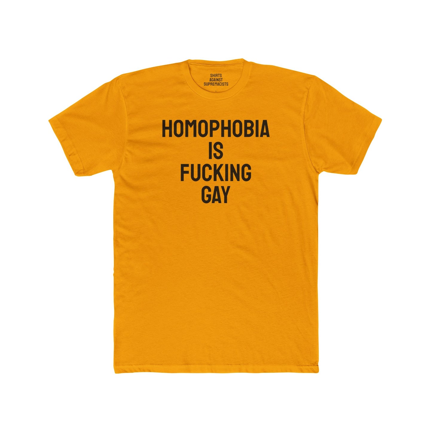 Homophobia Is Fucking Gay - Unisex Cotton Crew Tee