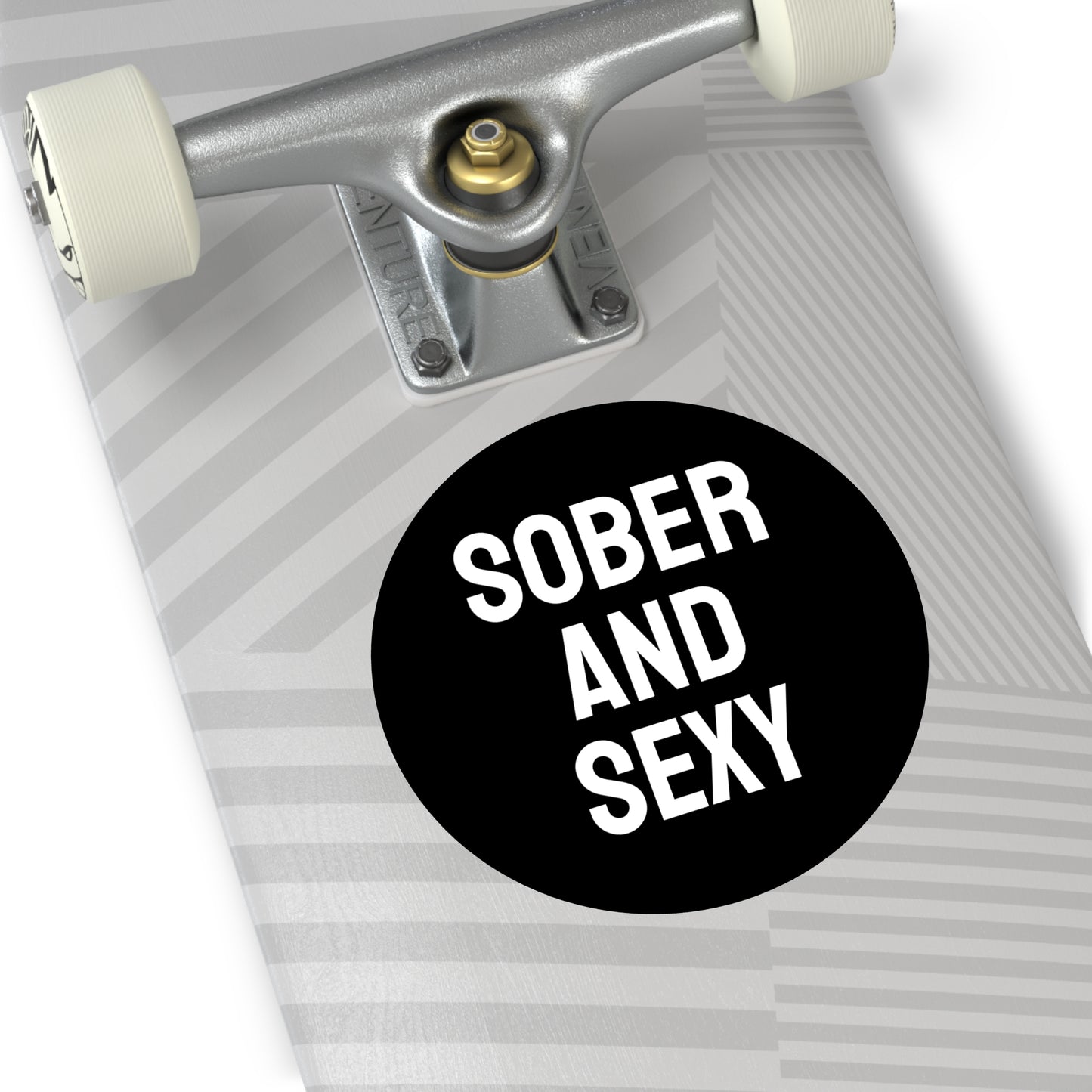 Sober And Sexy - Round Vinyl Stickers
