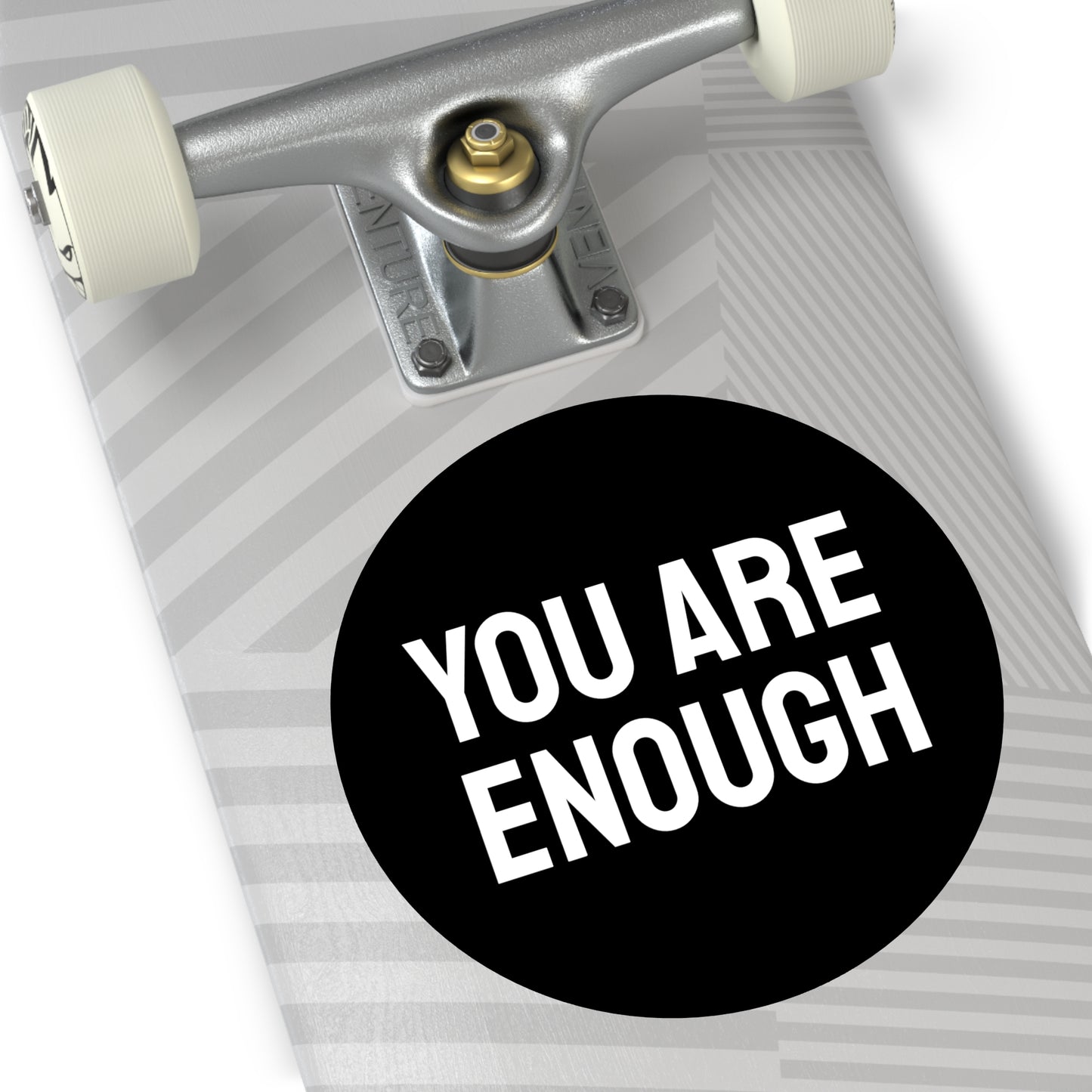 You Are Enough - Round Vinyl Stickers