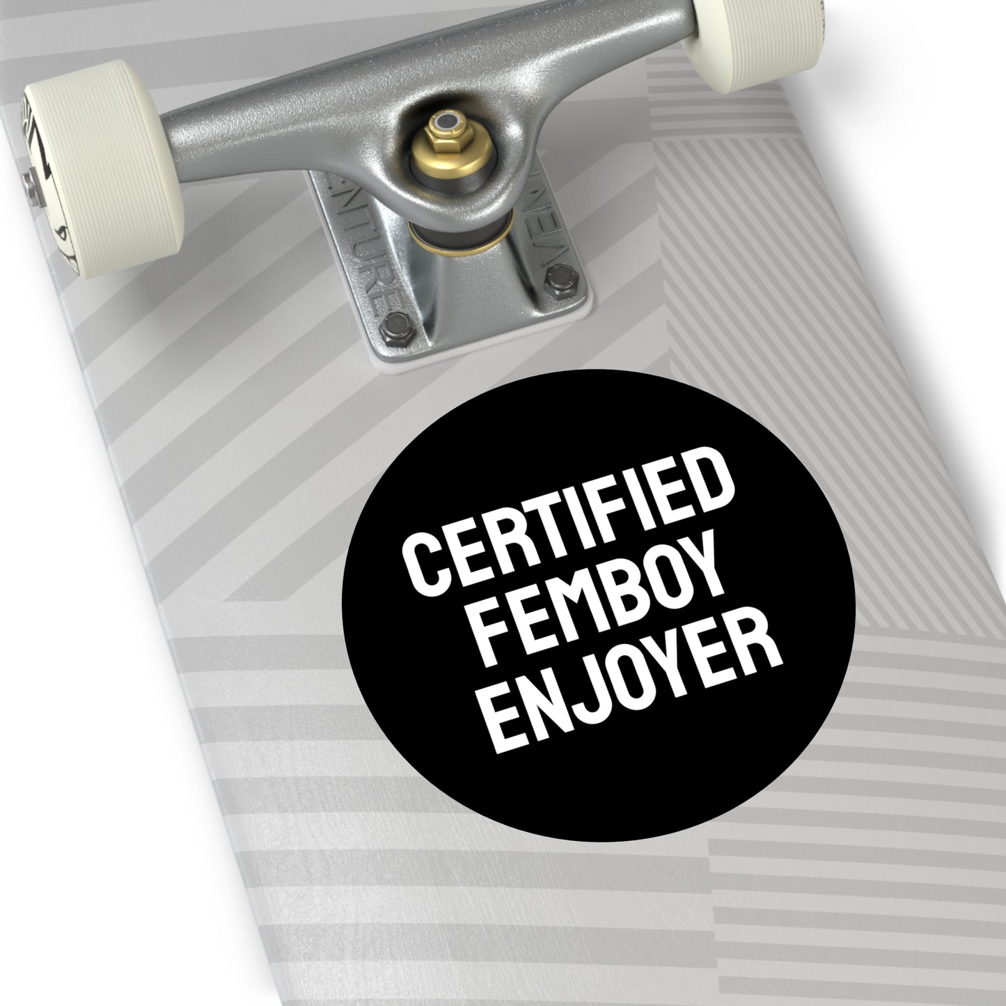 Certified Femboy Enjoyer - Round Vinyl Stickers