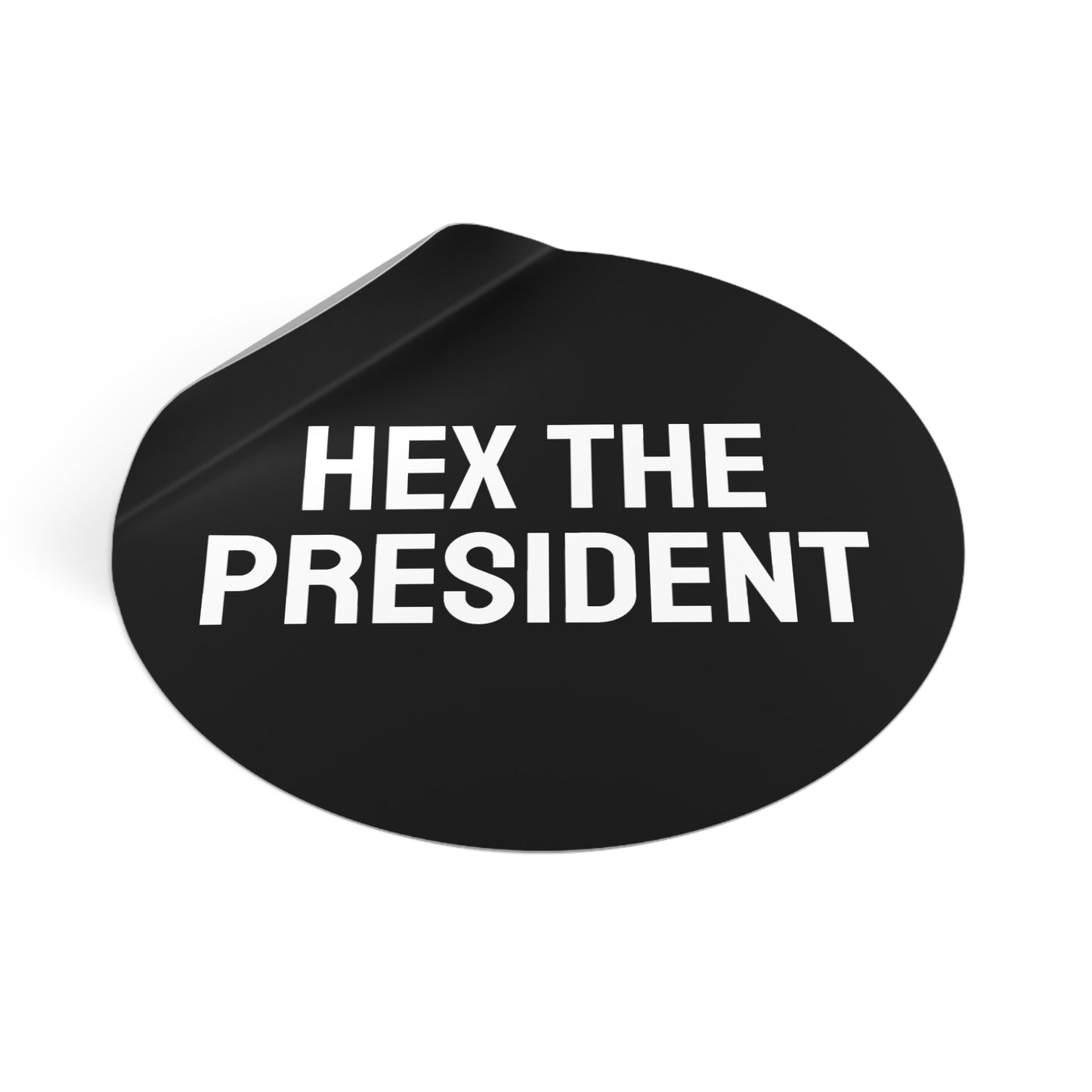 Hex The President - Round Vinyl Stickers