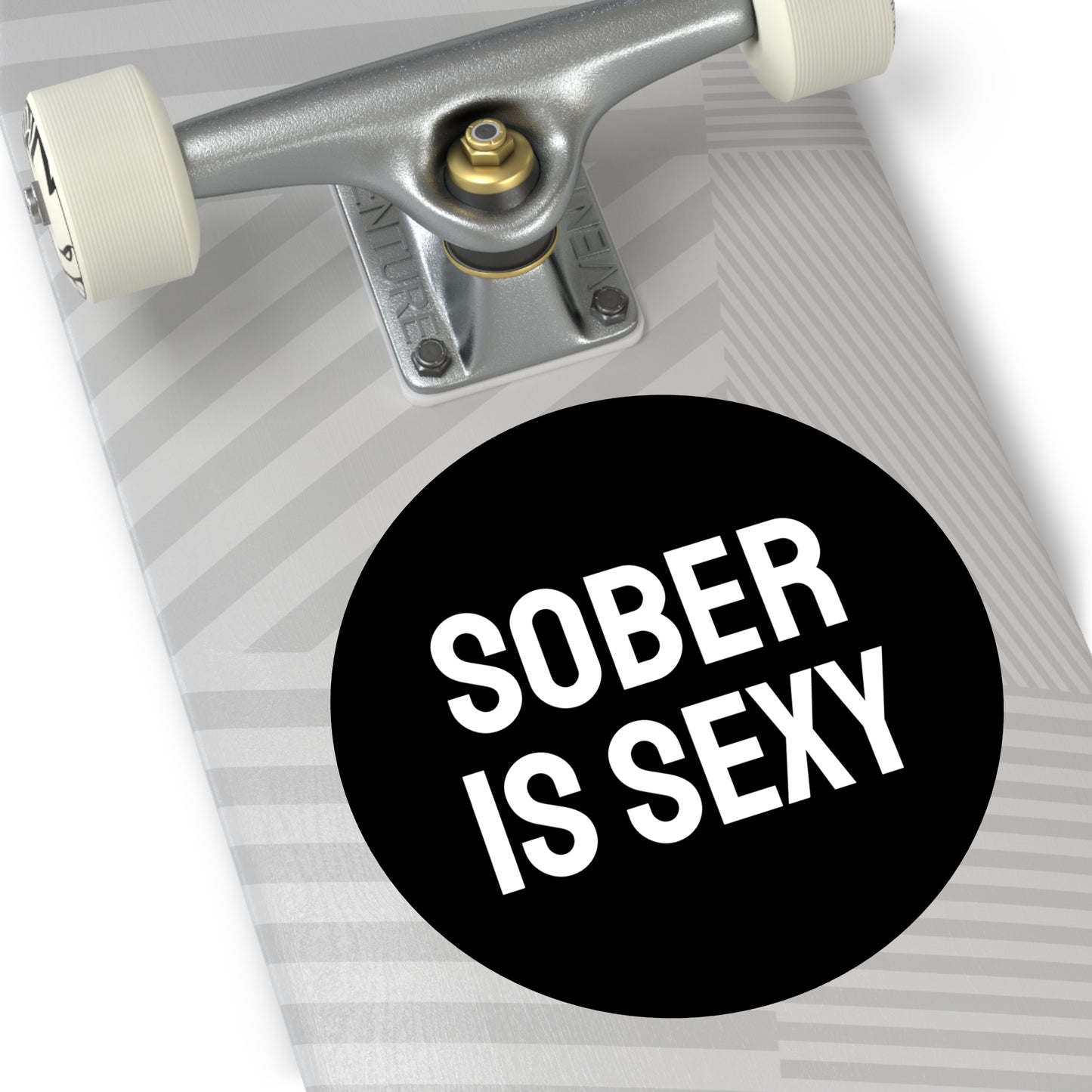 Sober Is Sexy - Round Vinyl Stickers