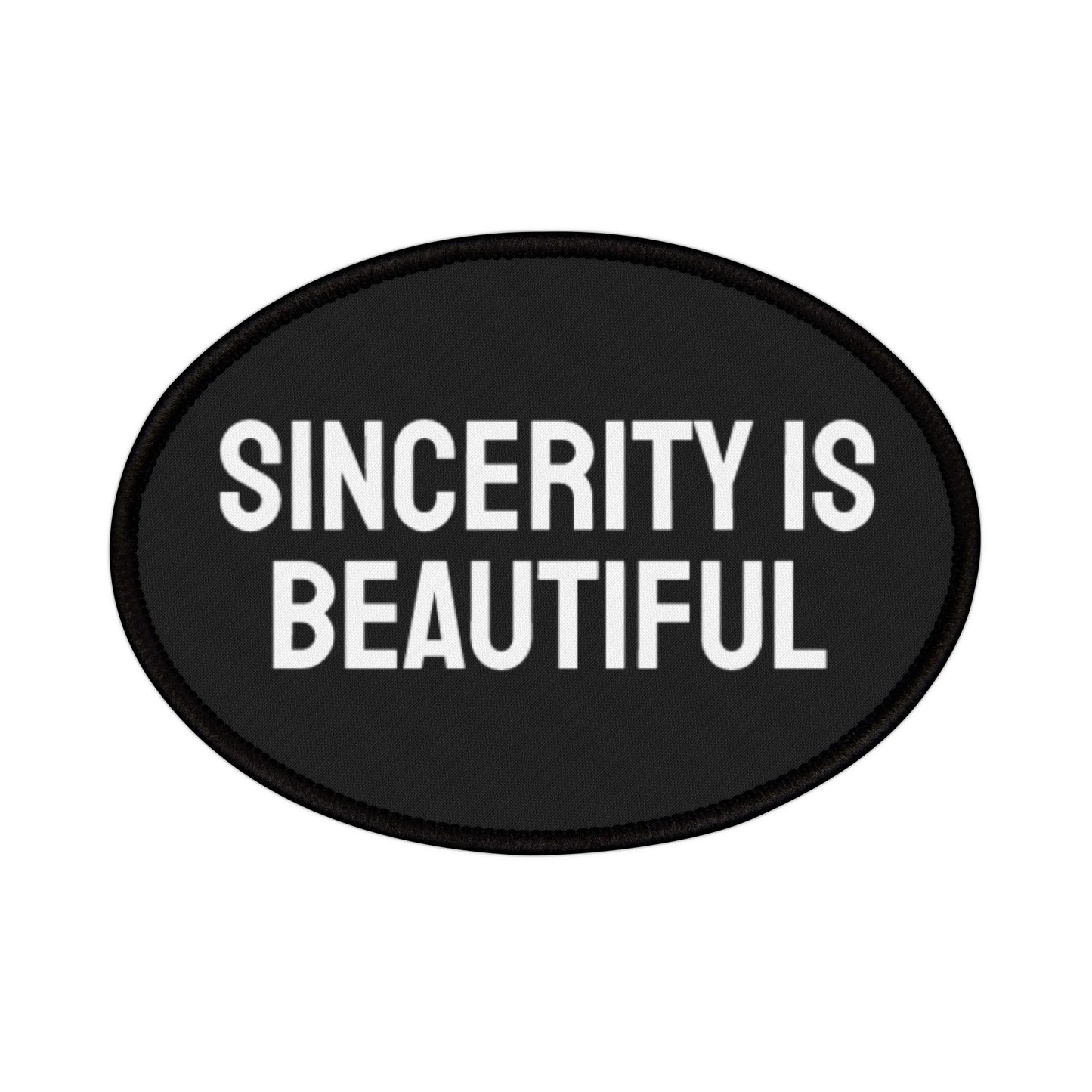 Sincerity Is Beautiful - Iron-On Patch