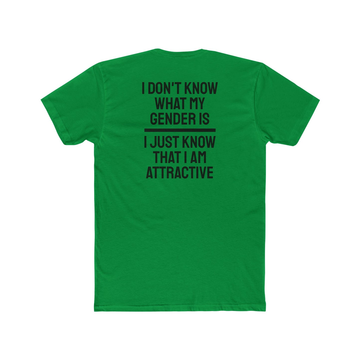 I Don't Know What My Gender Is I Just Know That I'm Attractive - Unisex Cotton Crew Tee