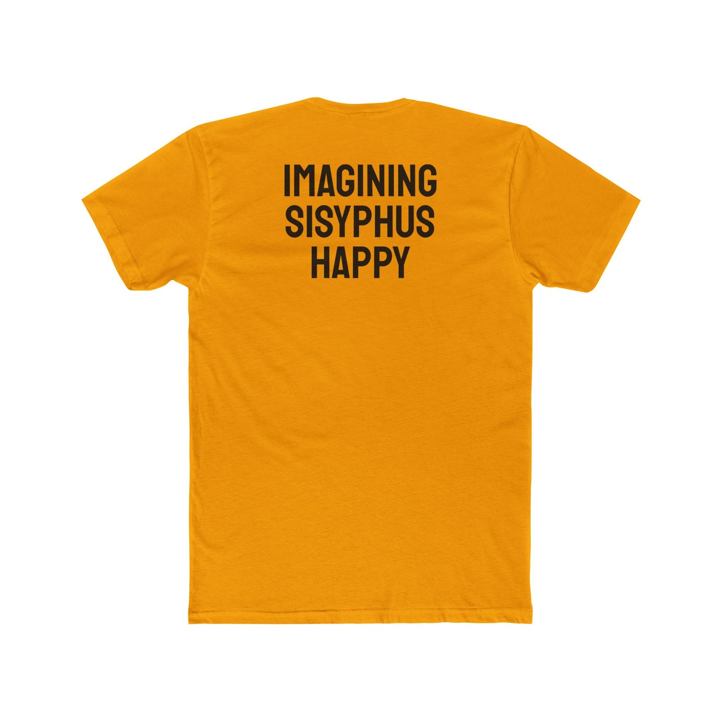 Imagining Sisyphus Happy - Unisex Cotton Crew Tee