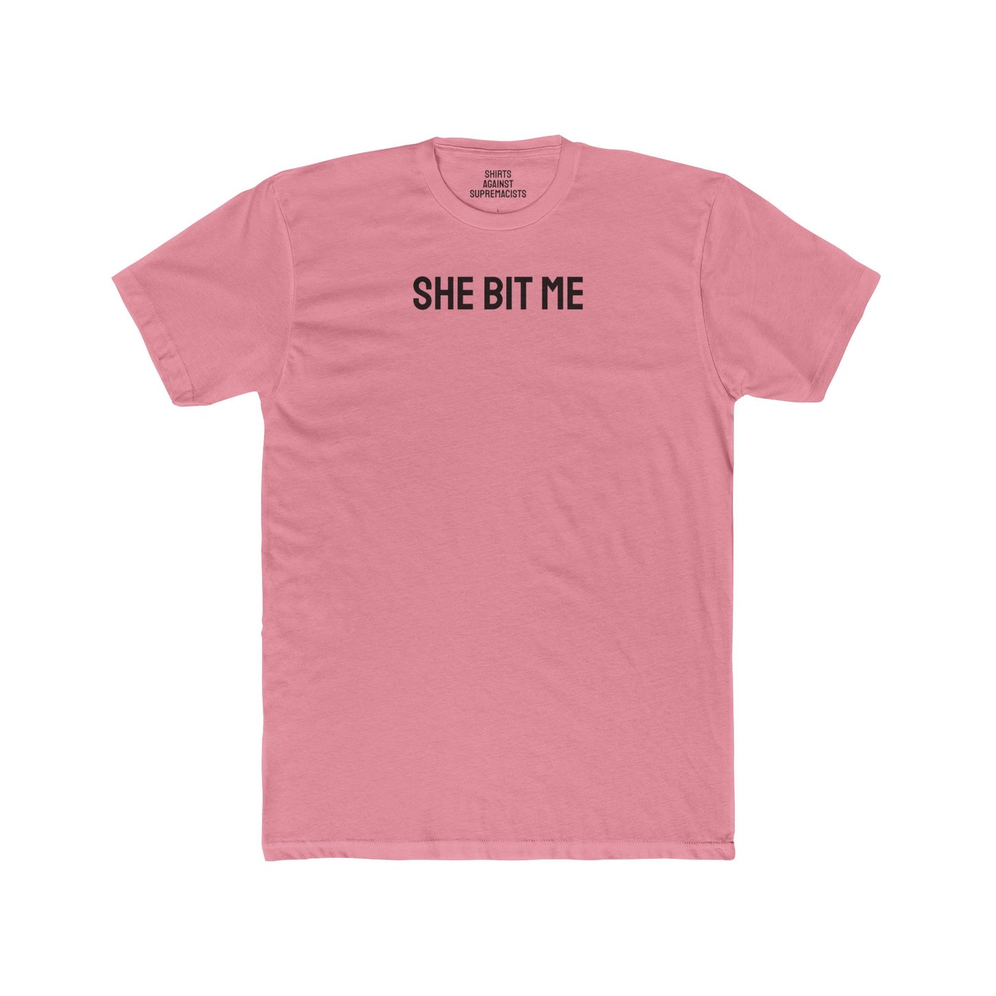 She Bit Me - Couple's Unisex Cotton Crew Tee