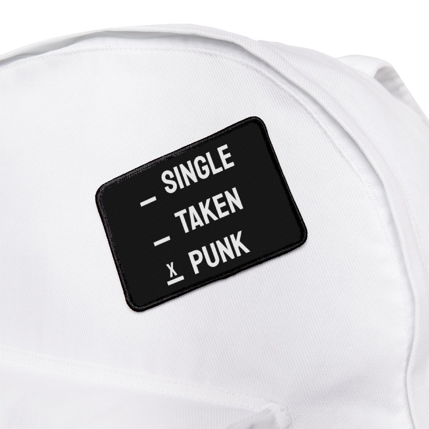 Single Taken Punk - Iron-On Patch