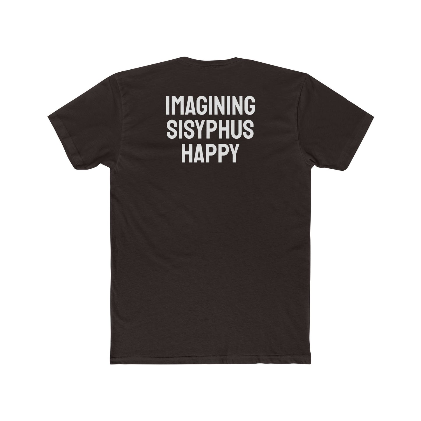 Imagining Sisyphus Happy - Unisex Cotton Crew Tee