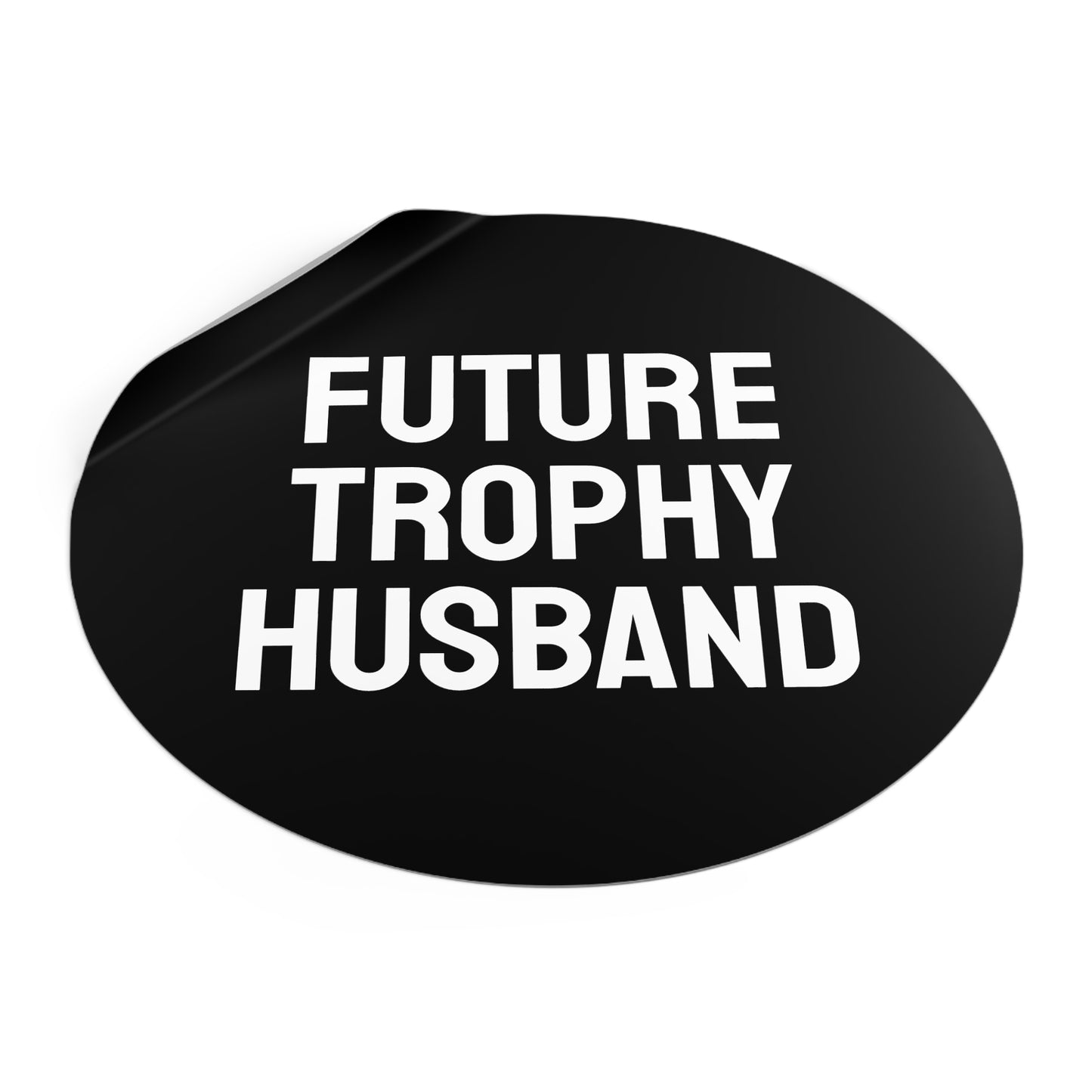 Future Trophy Husband - Round Vinyl Stickers