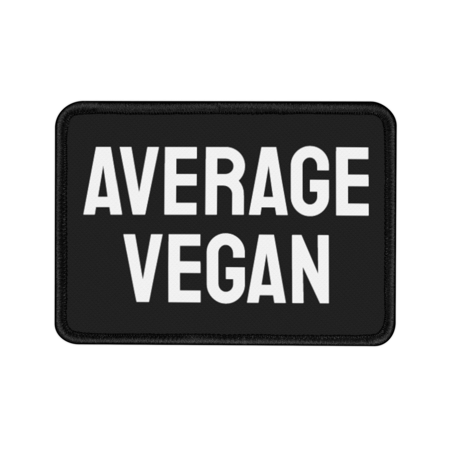 Average Vegan - Iron-On Patch