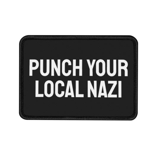 Punch Your Local Nazi - Iron-On Patch