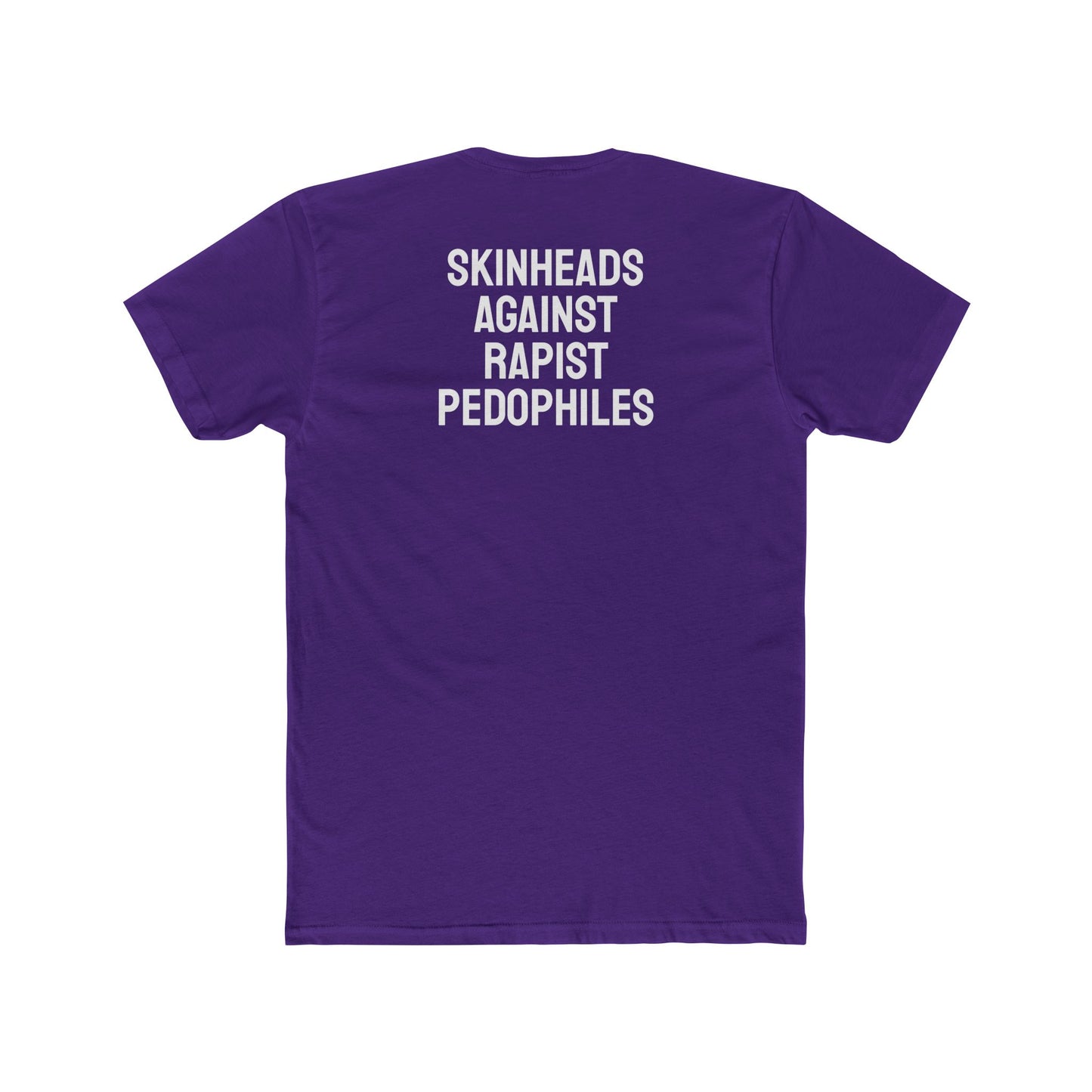 Skinheads Against Rapist Pedophiles - Unisex Cotton Crew Tee