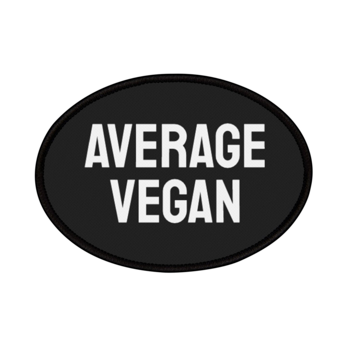 Average Vegan - Iron-On Patch