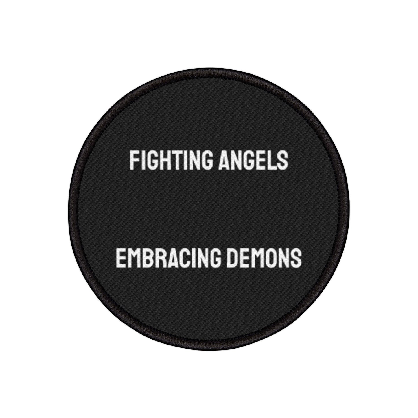 Fighting Angels Embracing Demons - Iron-On Patch