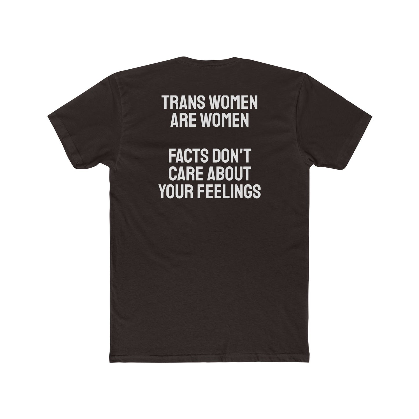 Trans Women Are Women Facts Don't Care About Your Feelings Unisex Cotton Crew Tee