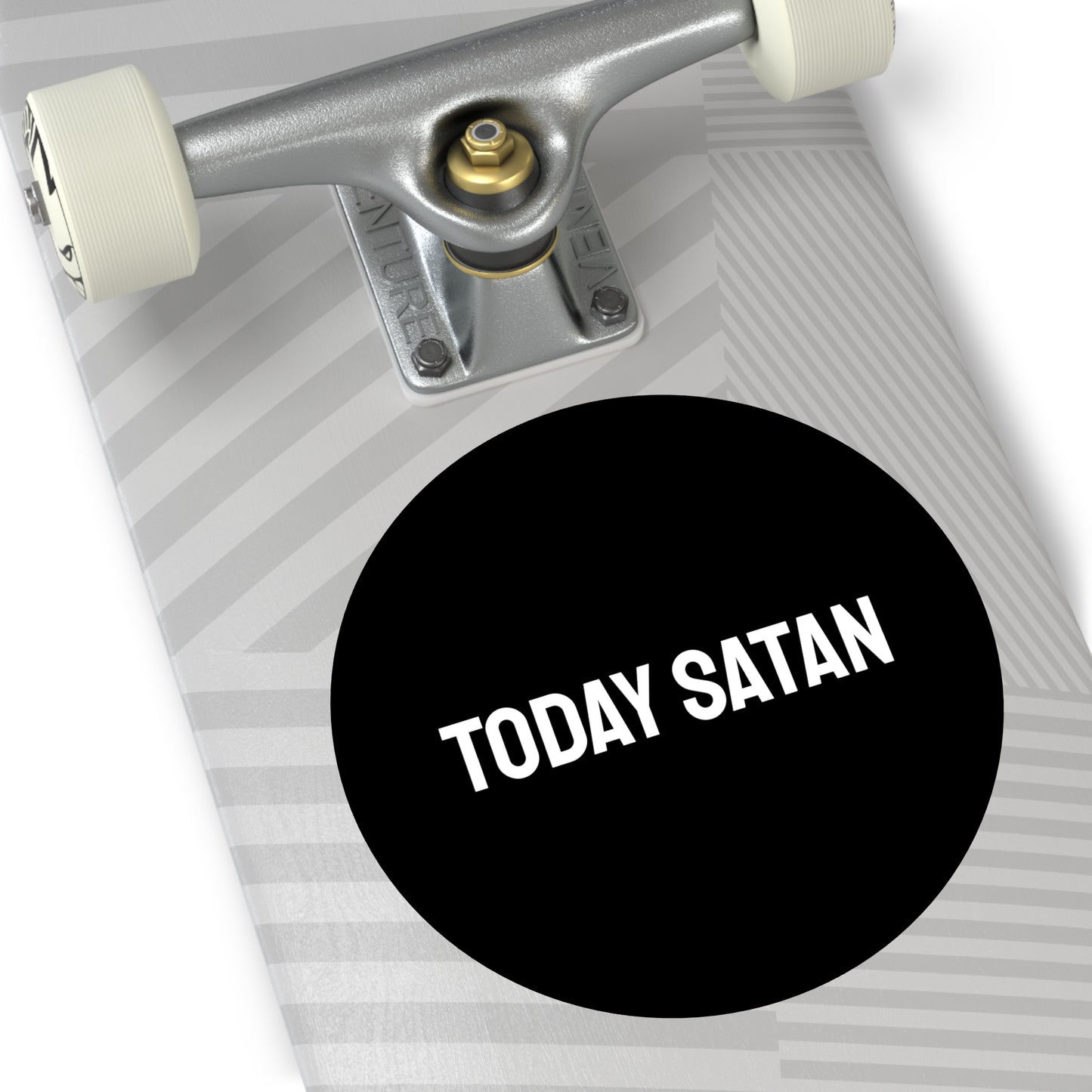 Today Satan - Round Vinyl Stickers