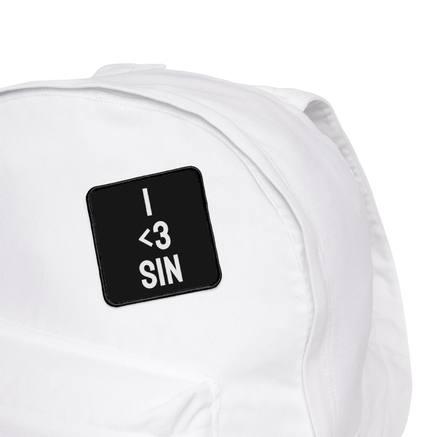 I <3 Sin - Iron-On Patch