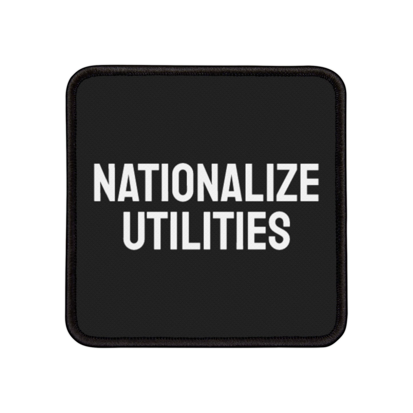 Nationalize Utilities - Iron-On Patch