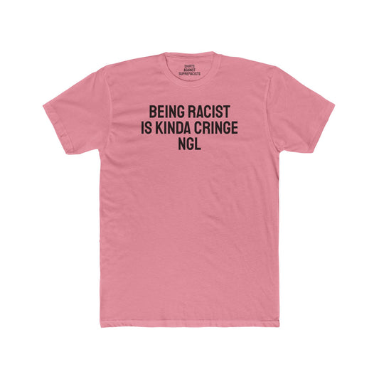 Being Transphobic Is Kinda Cringe NGL - Unisex Cotton Crew Tee