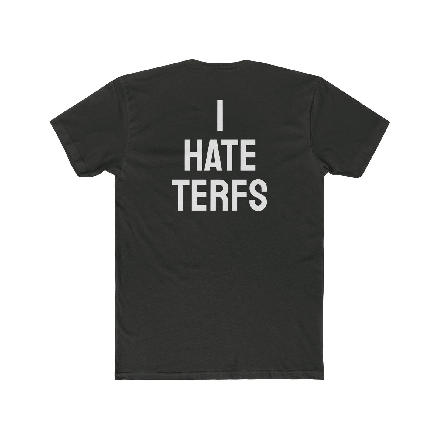 I Hate TERFS - Unisex Cotton Crew Tee