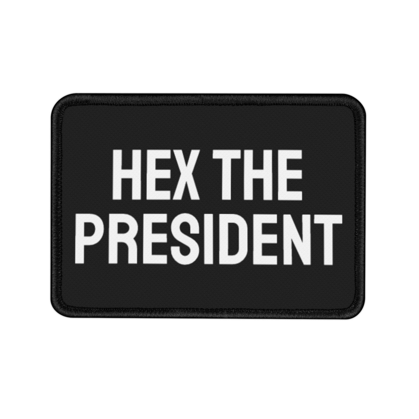 Hex The President - Iron-On Patch Template