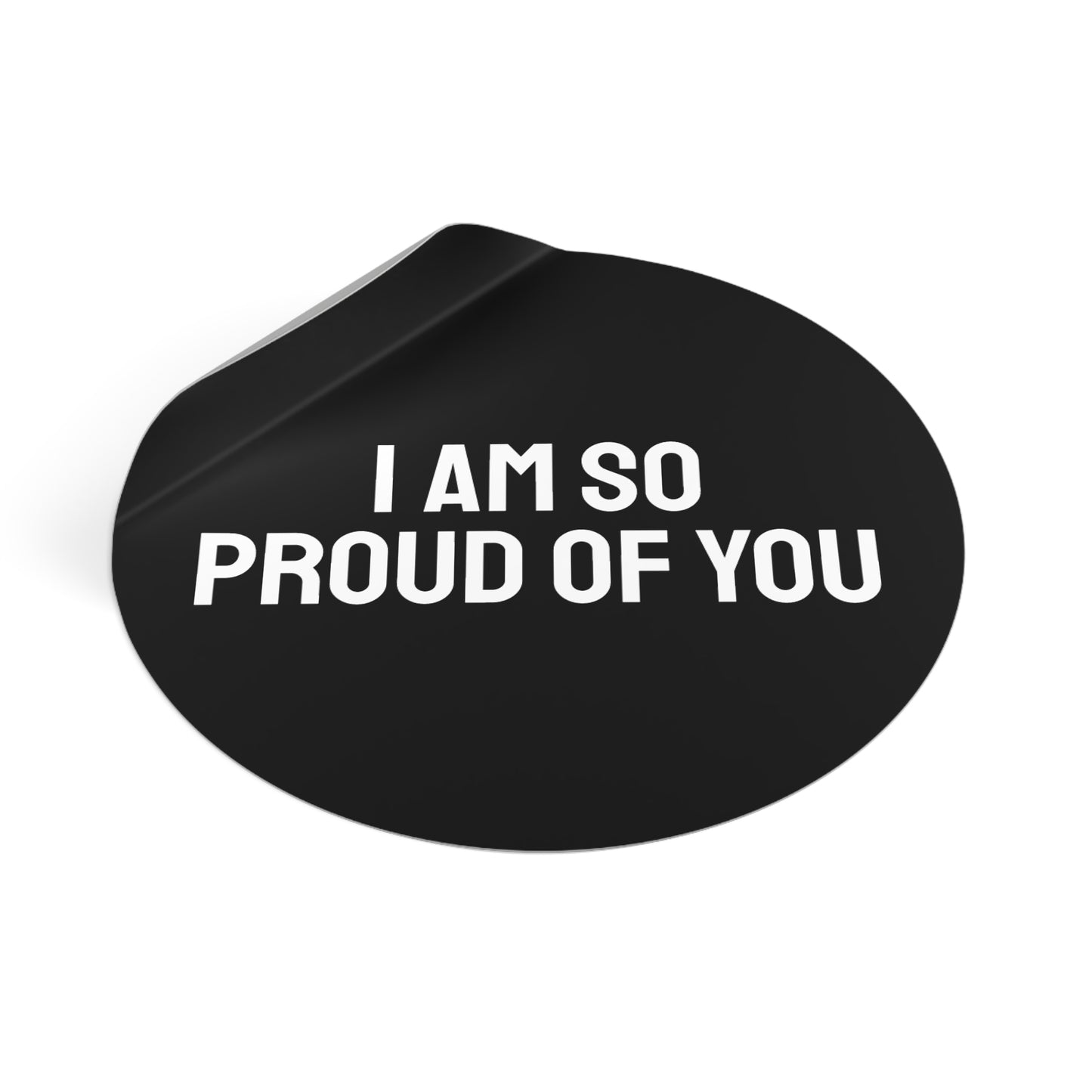I Am So Proud Of You - Round Vinyl Stickers
