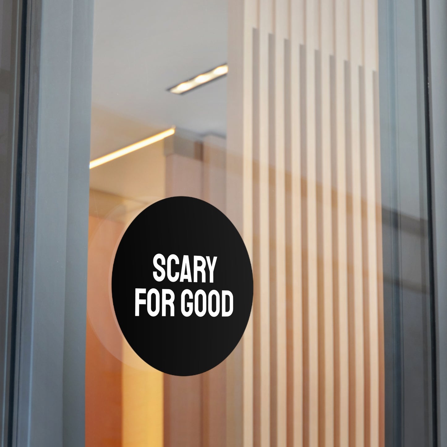Scary For Good - Round Vinyl Stickers