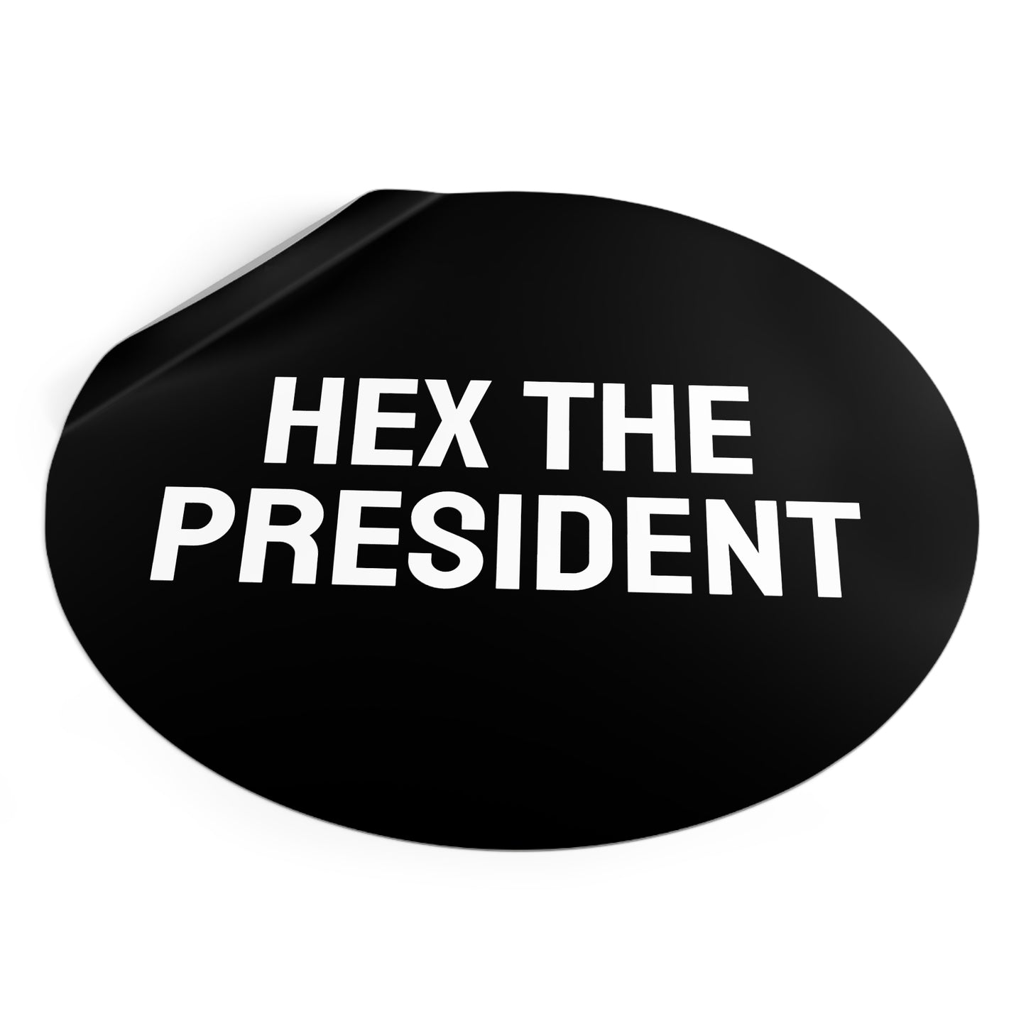 Hex The President - Round Vinyl Stickers