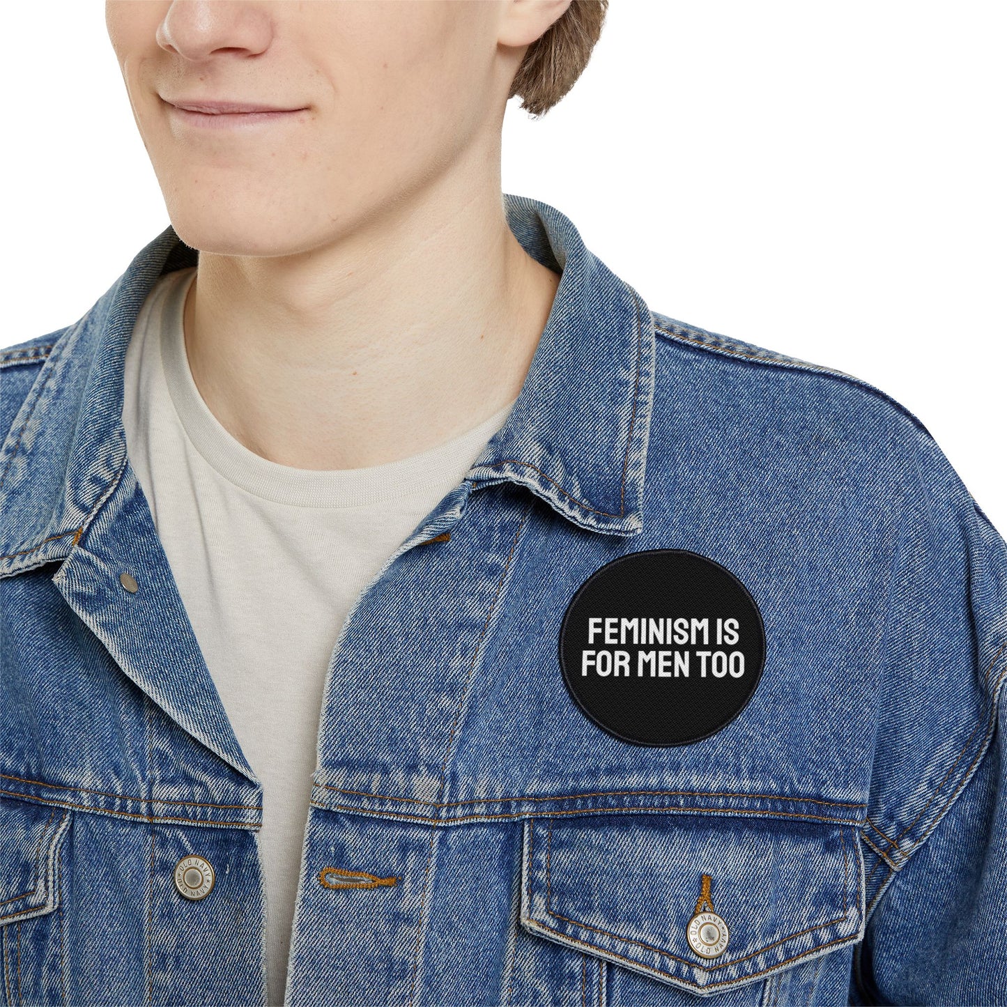 Feminism Is For Men Too - Iron-On Patch