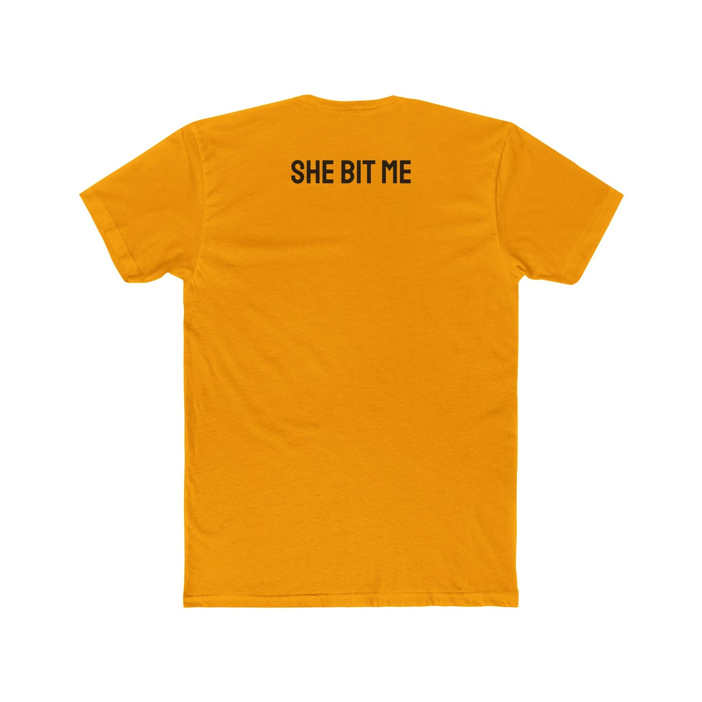 She Bit Me - Couple's Unisex Cotton Crew Tee