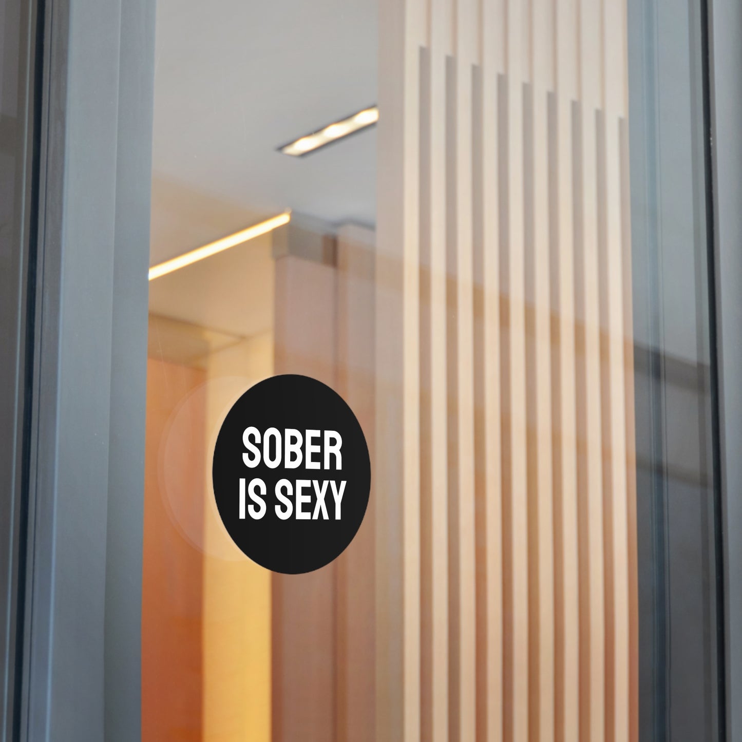 Sober Is Sexy - Round Vinyl Stickers