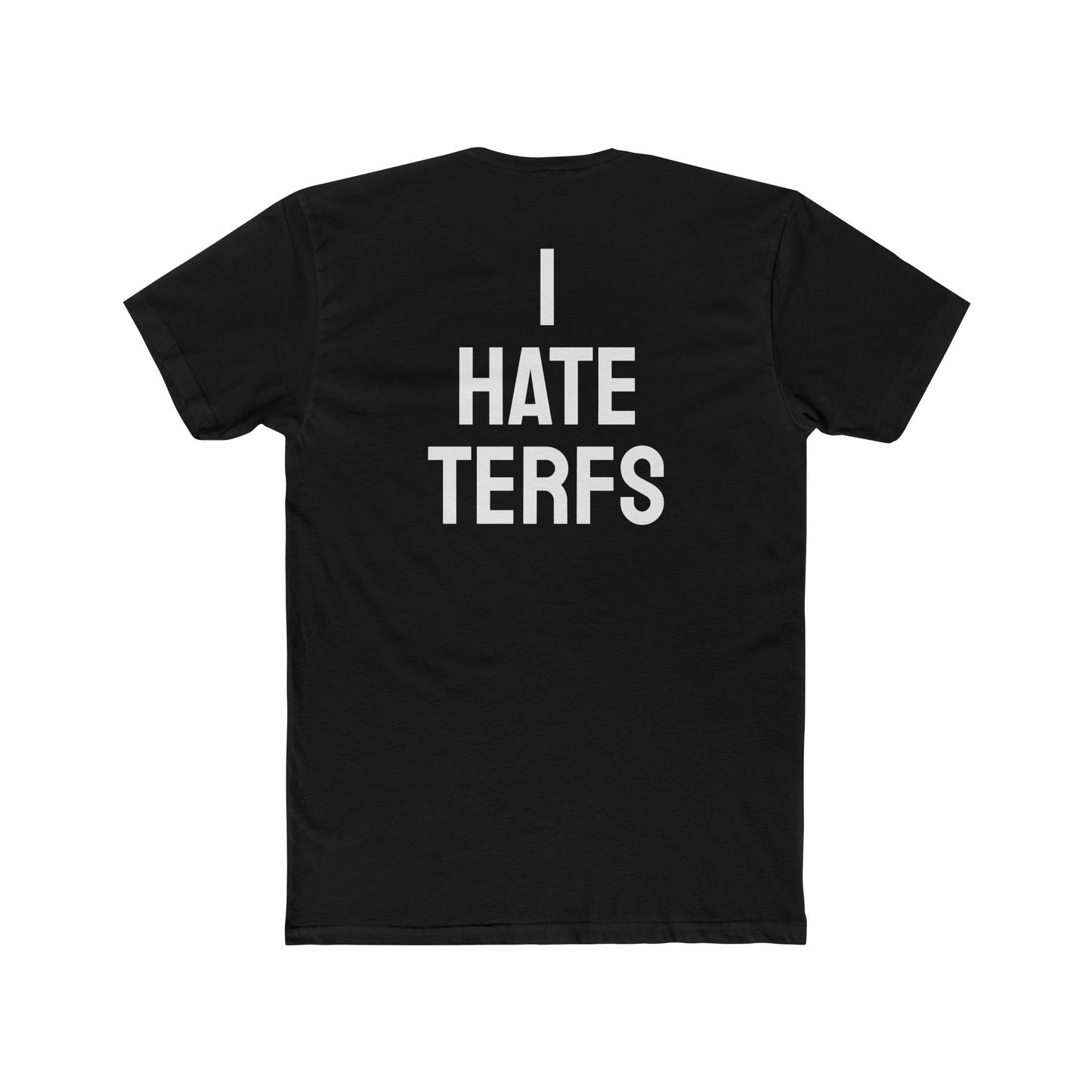 I Hate TERFS - Unisex Cotton Crew Tee