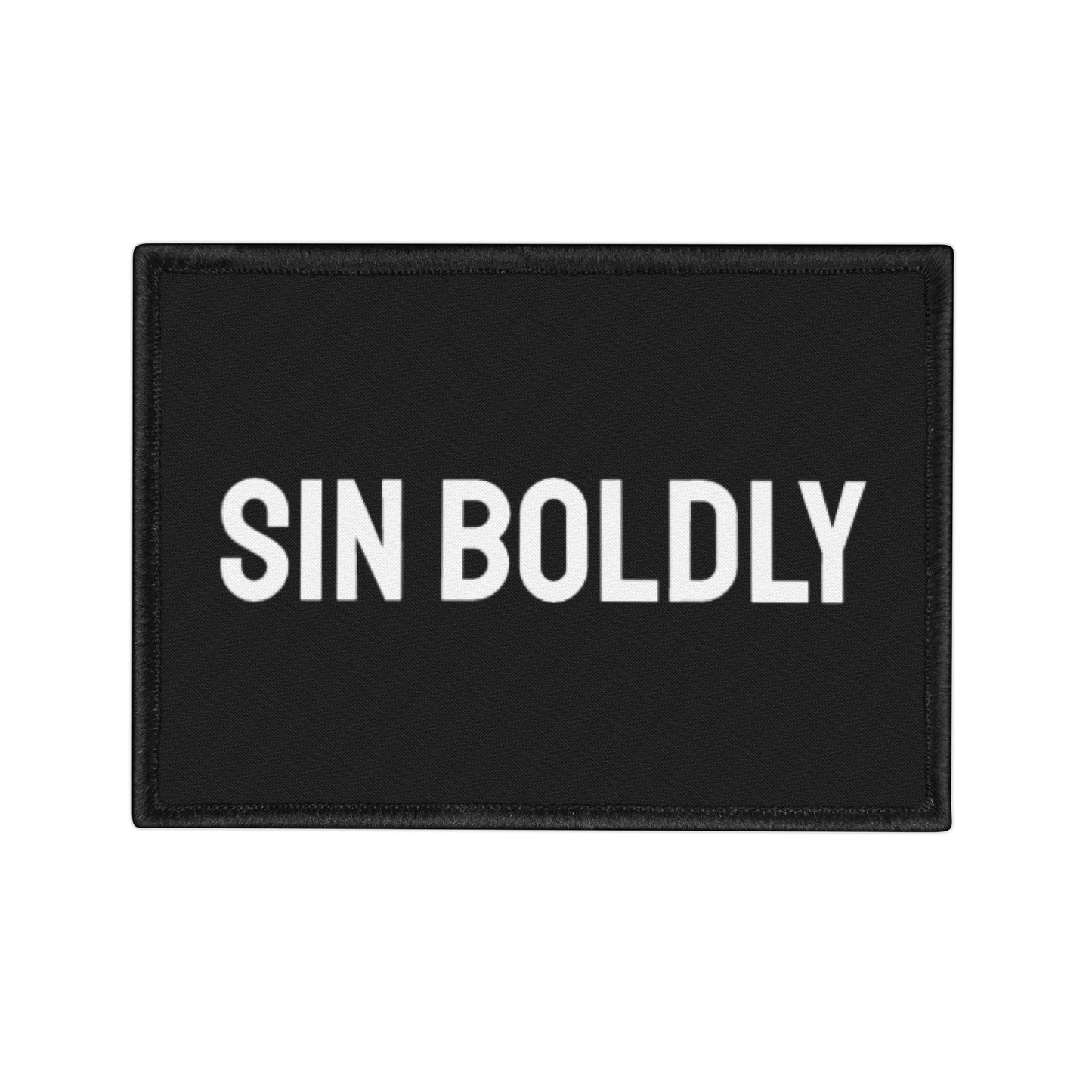 Sin Boldly - Iron-On Patch