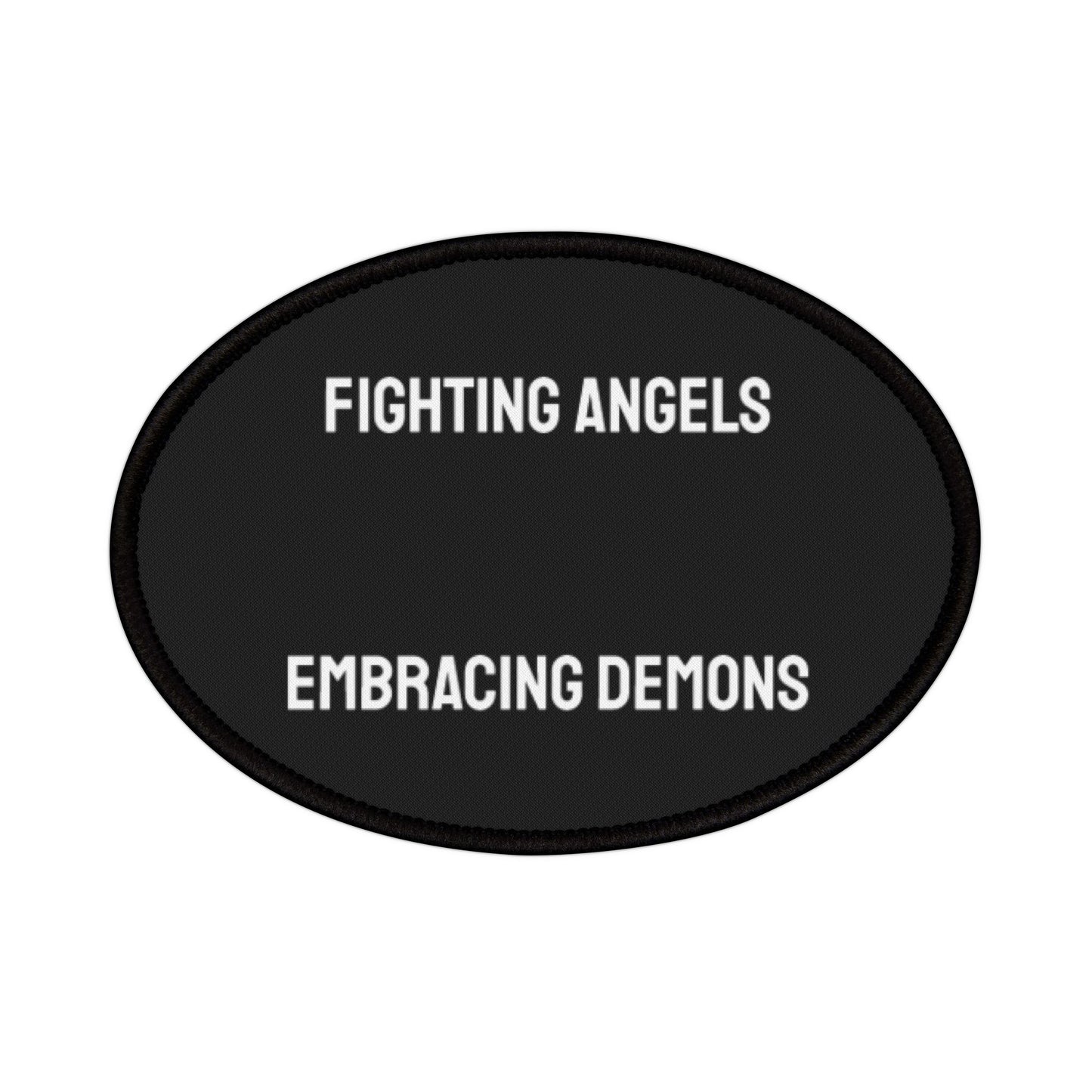 Fighting Angels Embracing Demons - Iron-On Patch