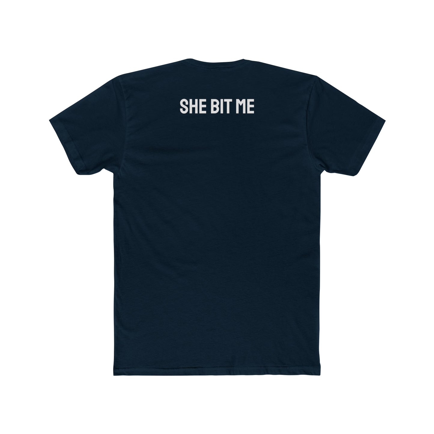 She Bit Me - Couple's Unisex Cotton Crew Tee