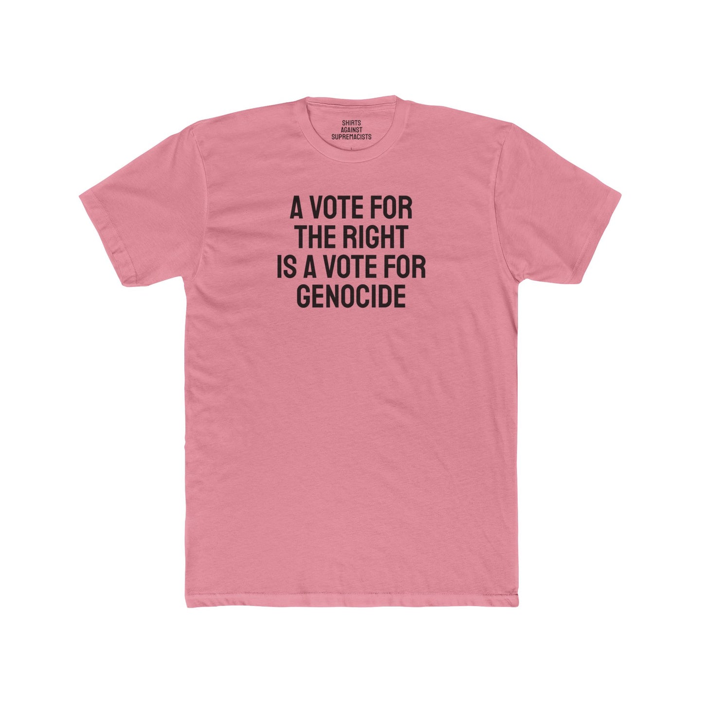 A Vote For The Right Is A Vote For Genocide - Unisex Cotton Crew Tee