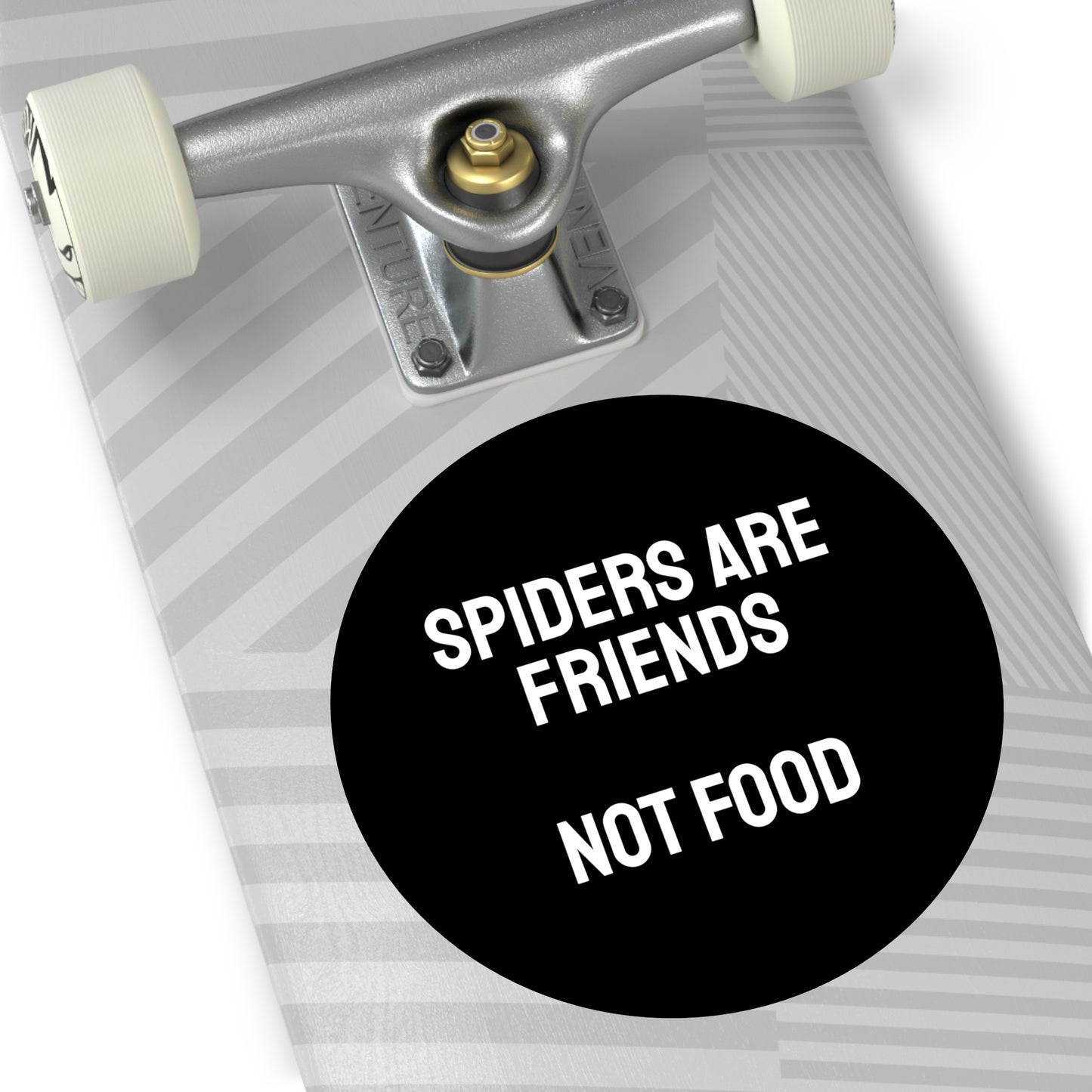 Spiders Are Friends Not Food - Round Vinyl Stickers
