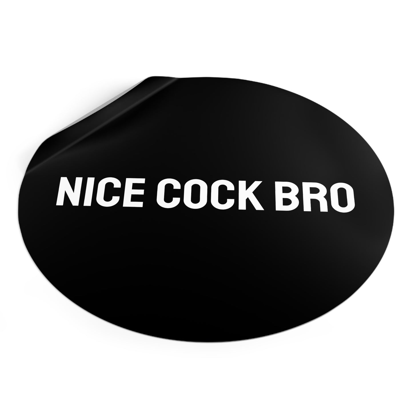 Nice Cock Bro - Round Vinyl Stickers