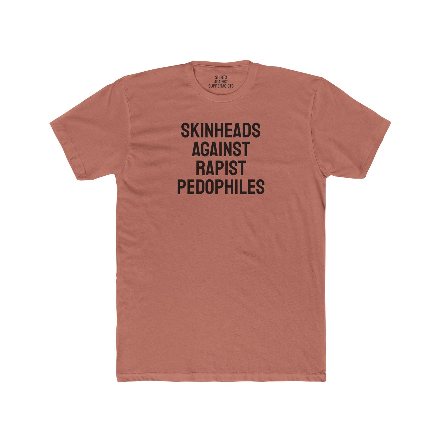 Skinheads Against Rapist Pedophiles - Unisex Cotton Crew Tee