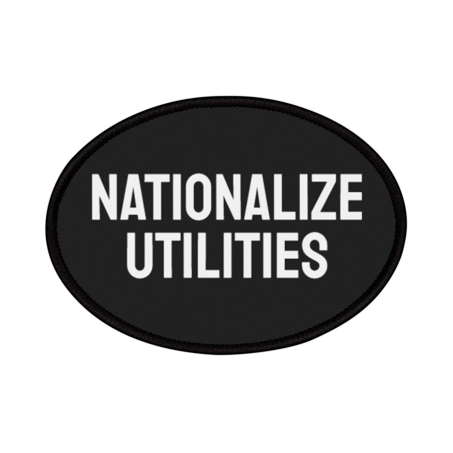 Nationalize Utilities - Iron-On Patch