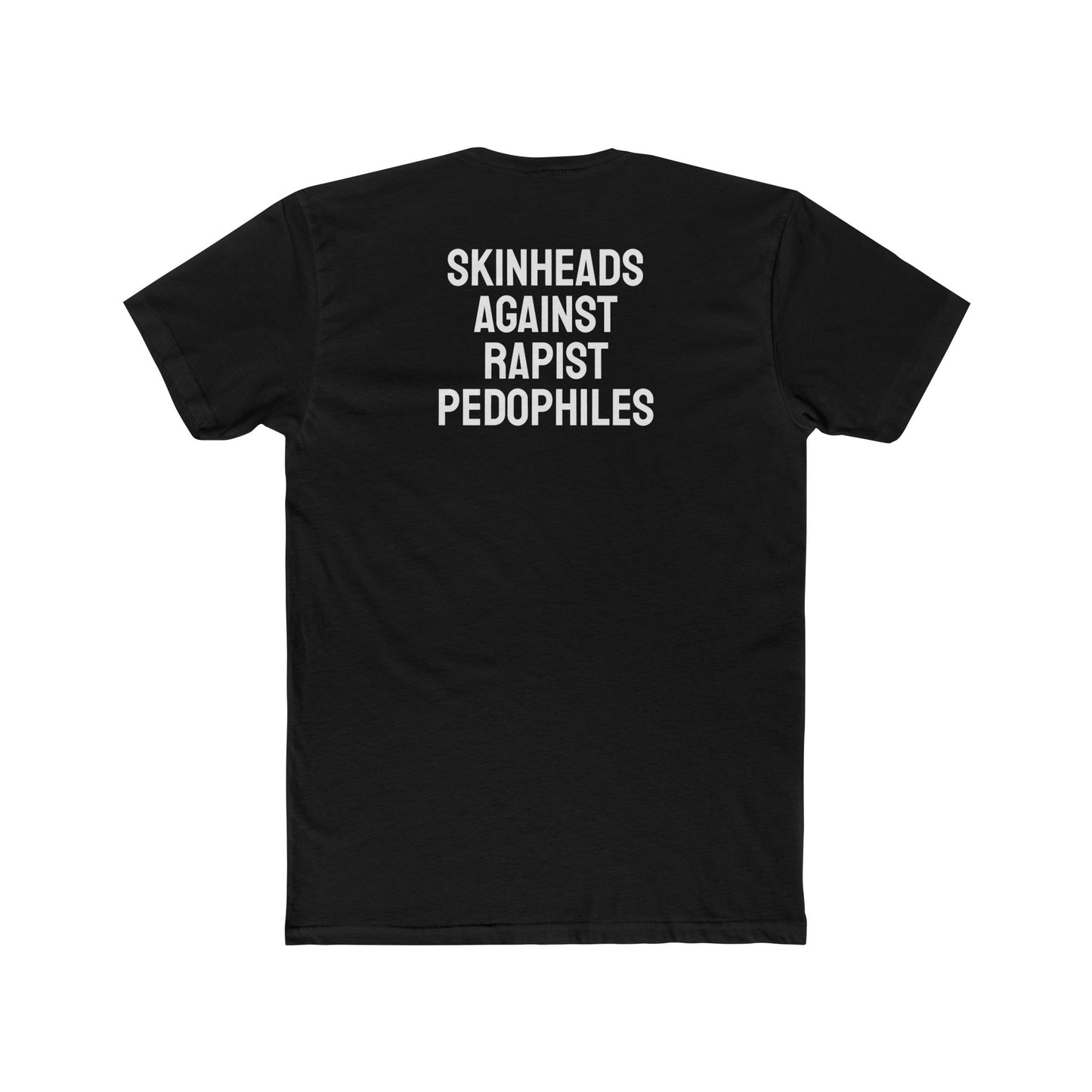 Skinheads Against Rapist Pedophiles - Unisex Cotton Crew Tee