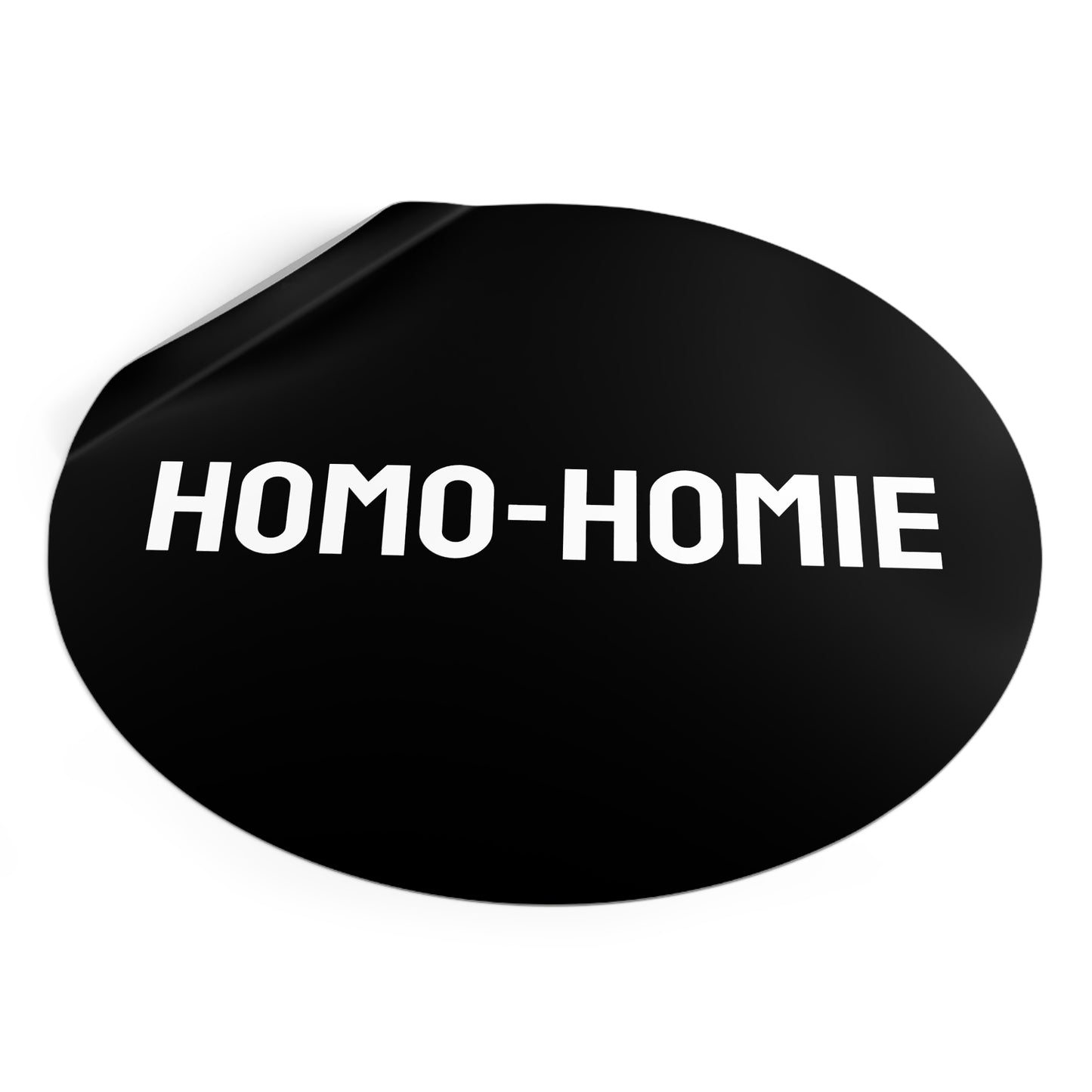 Homo-Homie - Round Vinyl Stickers