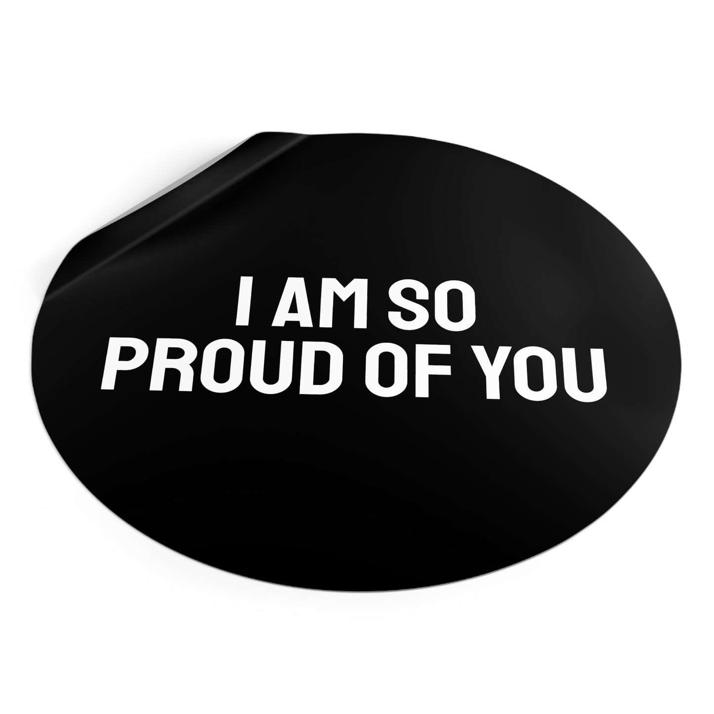 I Am So Proud Of You - Round Vinyl Stickers