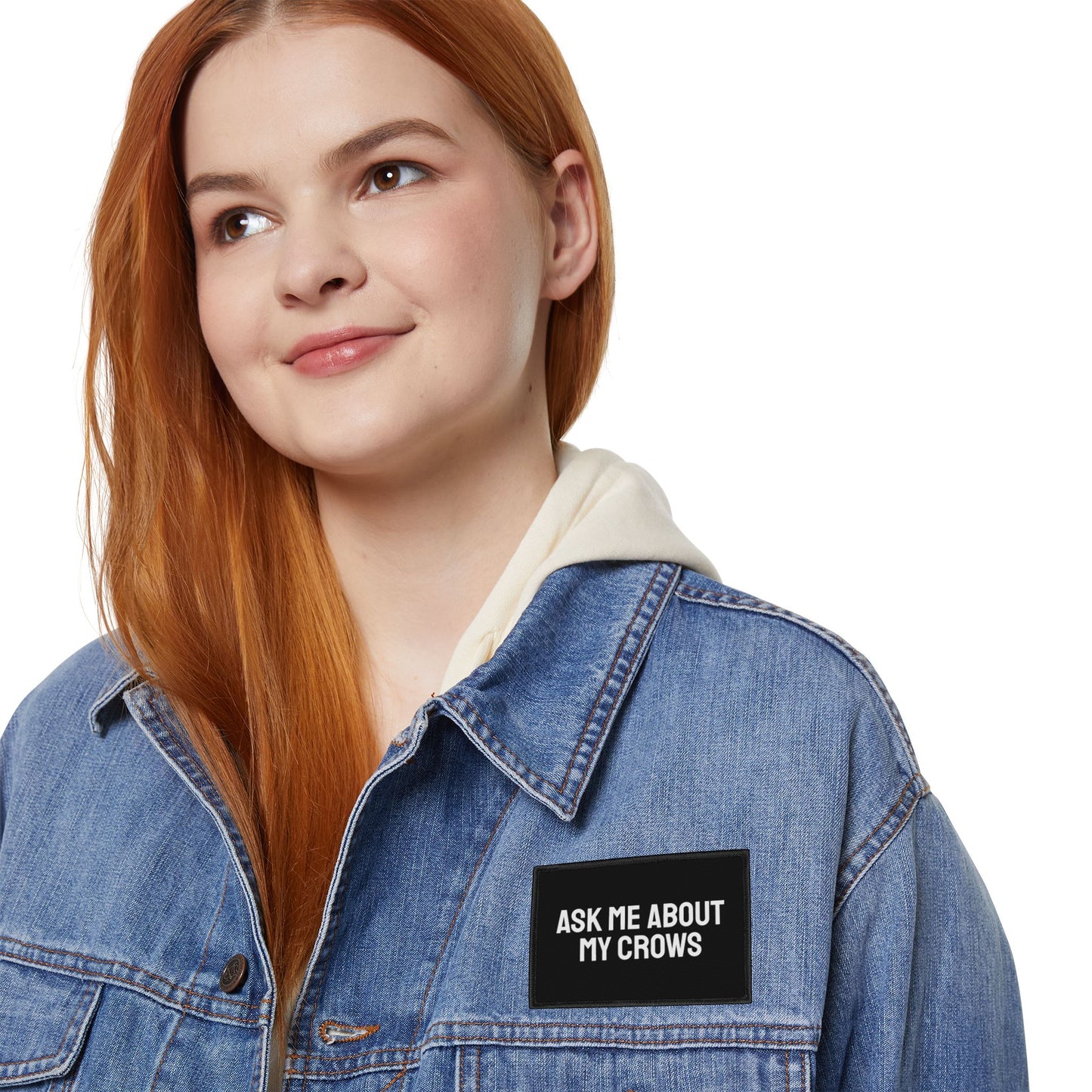 Ask Me About My Crows - Iron-On Patch