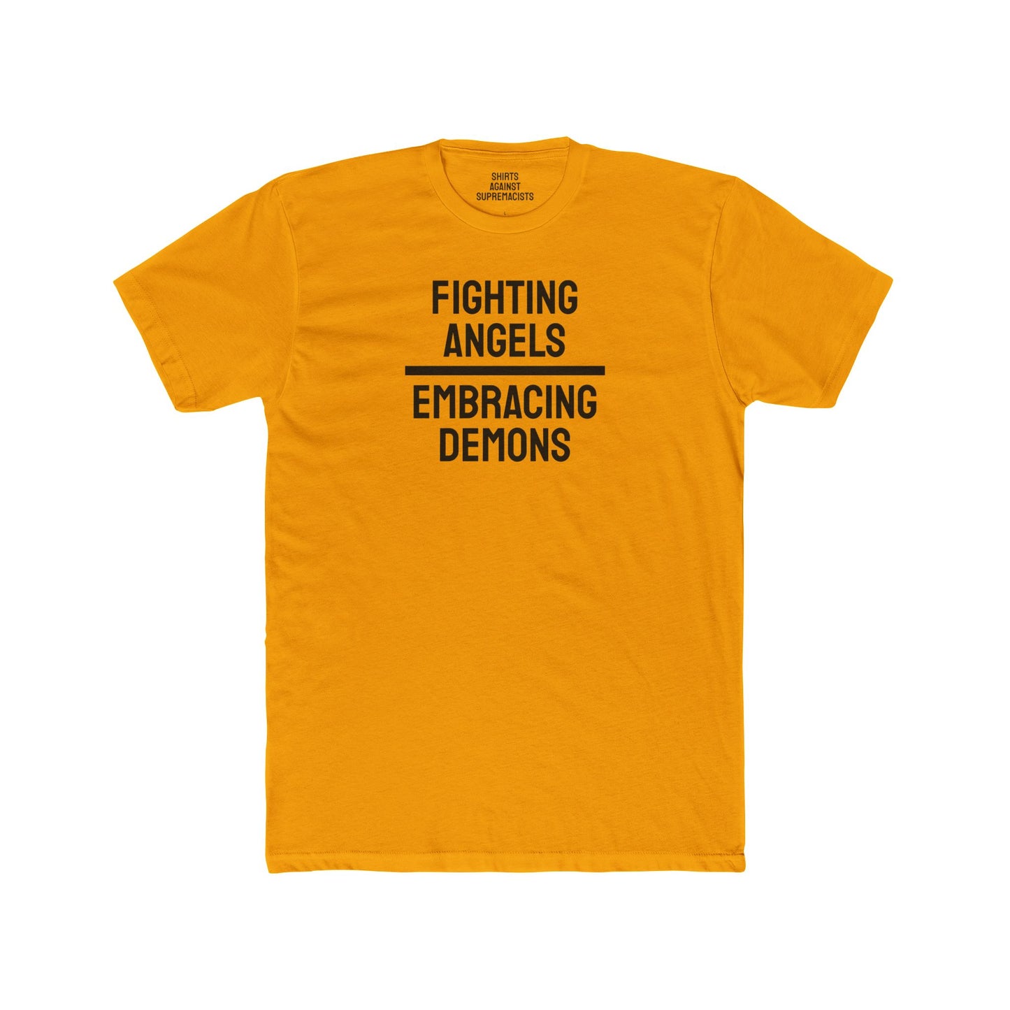 Fighting Angels Embracing Demons - Unisex Cotton Crew Tee